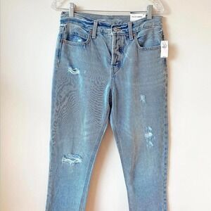New with tags high rise slouchy straight leg jeans from old navy